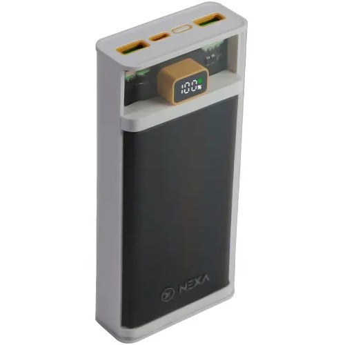 پاوربانک نکسا مدل P51 ظرفیت ۲۰۰۰۰ میلیآمپر با شارژ سریع QC3.0