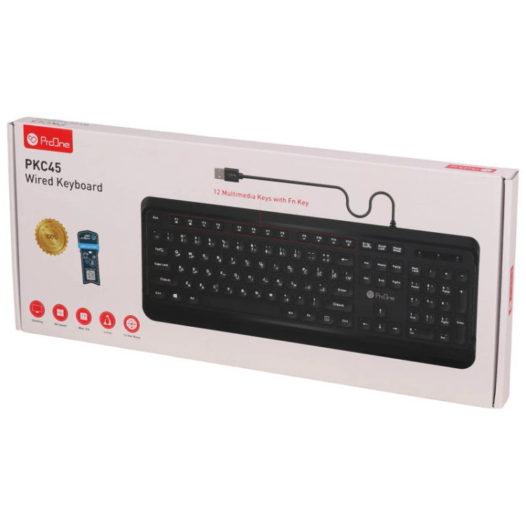 کیبورد پرووان مدل PKC45 با سیم