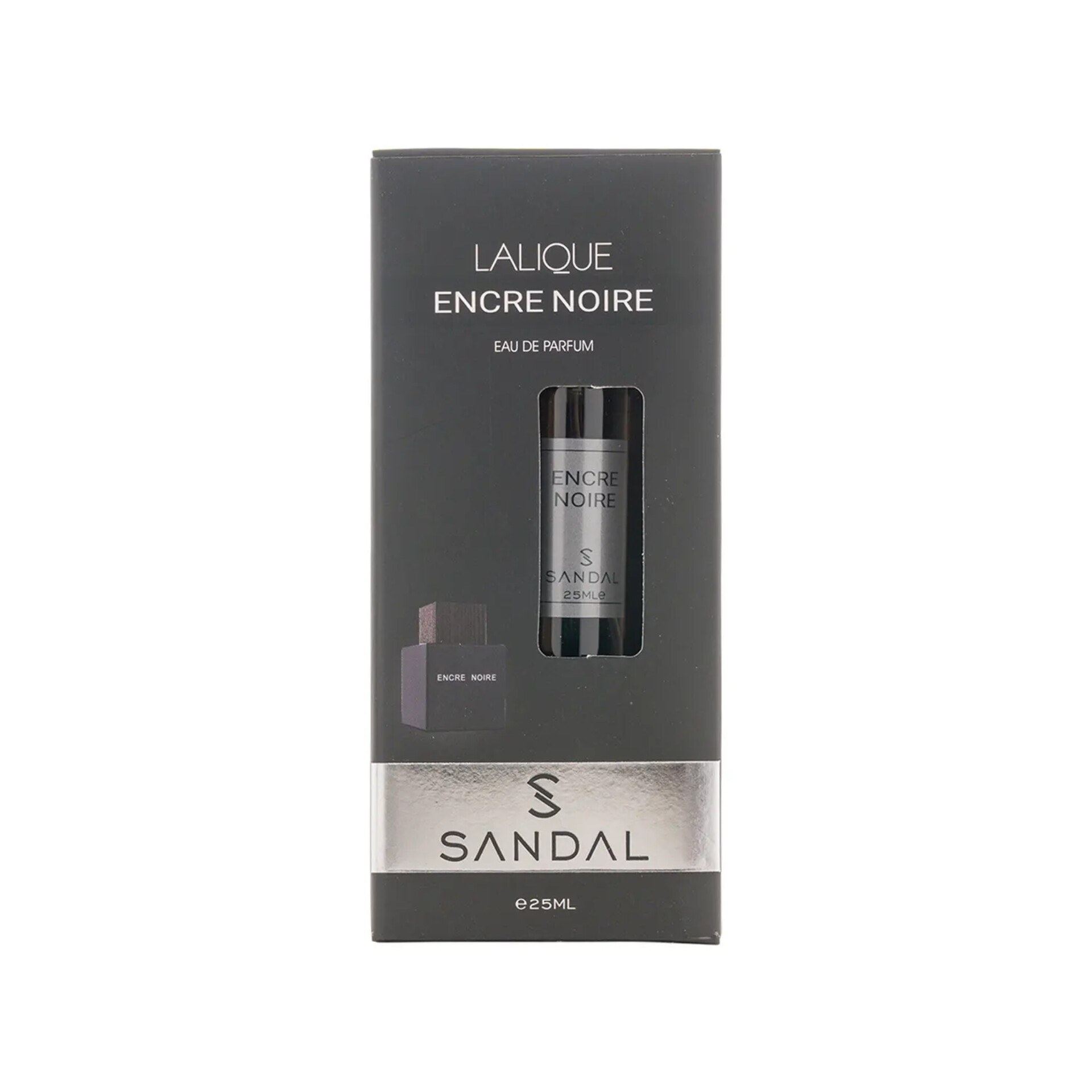 عطر جیبی مردانه صندل مدل Encre Noire حجم 25 میلی لیتر
