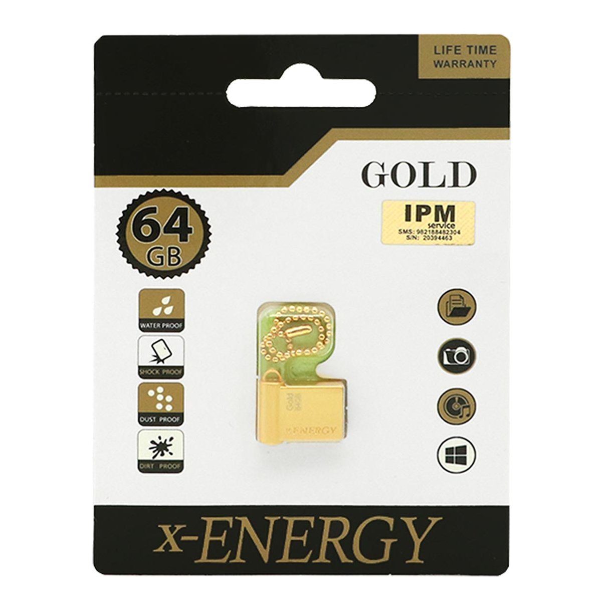 فلش 64 گیگ ایکس-انرژی X-Energy Gold