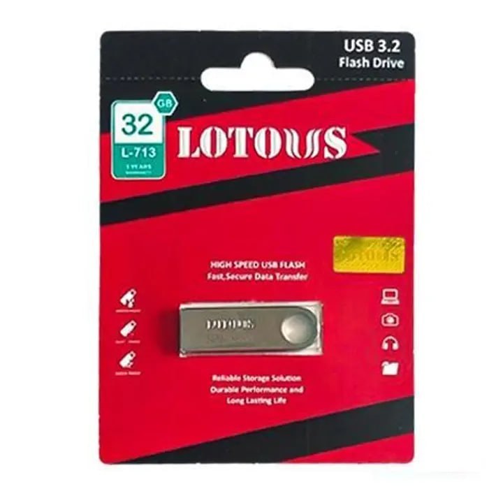 فلش مموری 32 گیگ لوتوس usb 3.2 l713